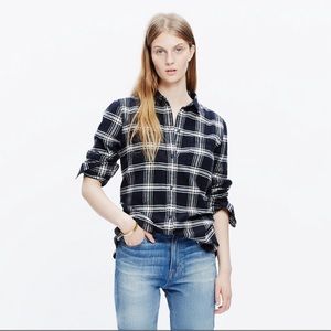 Madewell Rutherford Plaid Flannel Size Small